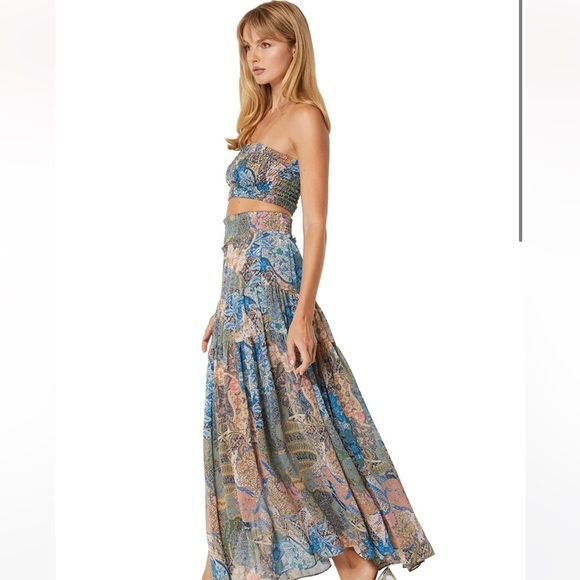 BNWT! Misa Los Angeles Roksana Bandeau & Bar Skirt Set!! - Picture 6 of 13